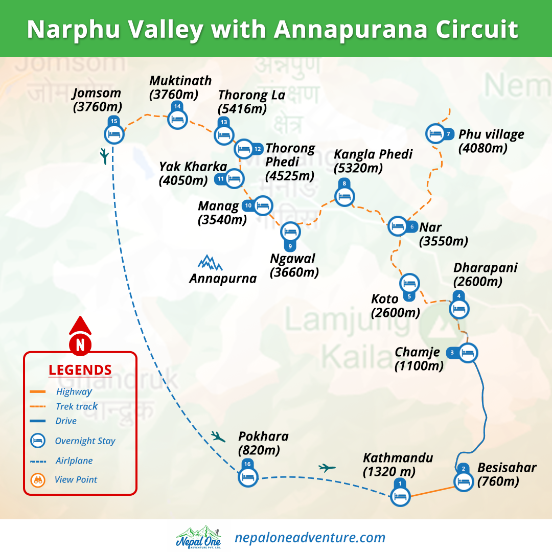 Nar Phu Valley Trek with Annapurna Circuit