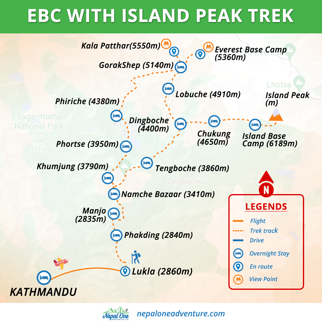 Everest Base Camp Trek with Island Peak | 16 Days Trekking